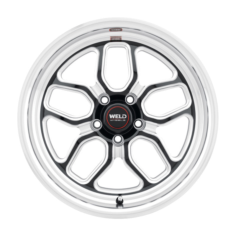 Weld S107 17X11 Laguna 5X127 ET-44 BS4.25 Gloss Black MIL Dia 78.1 - Racecraft Industries