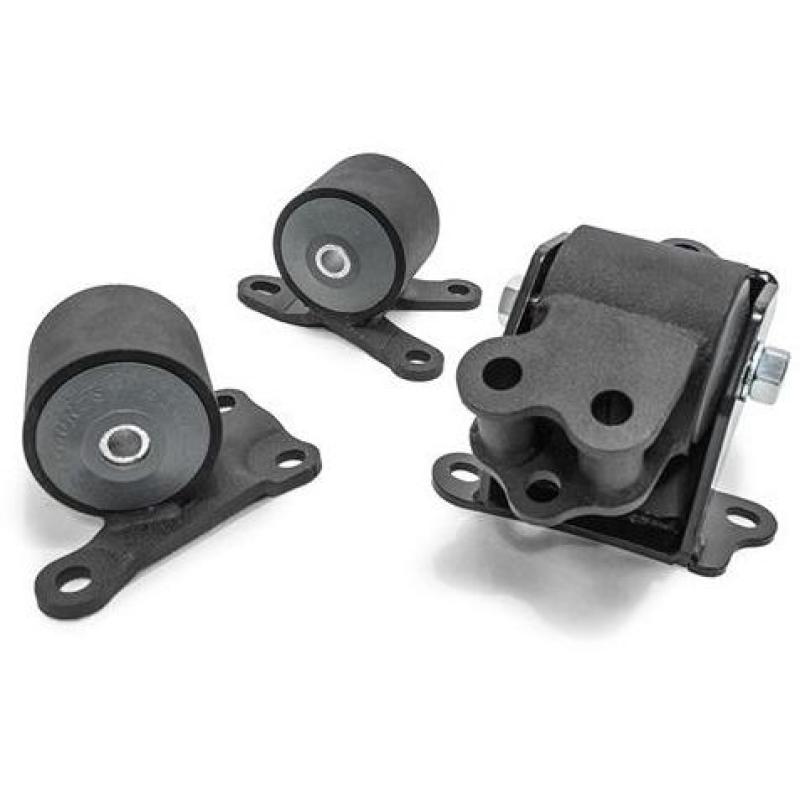 Innovative 96-00 Civic B/D Series Black Steel Mounts 60A Bushings (3 Bolt) - Racecraft Industries