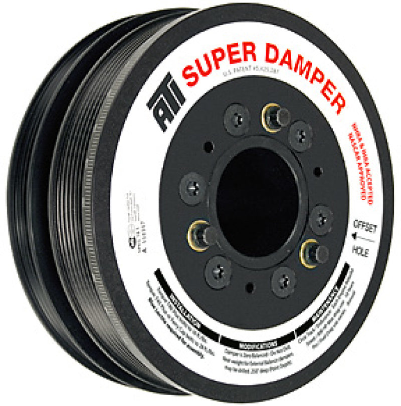 ATI Damper - 6.78in - Alum - 6 Grv - 10 Percent UD - LS1/LS2 - F & V Body - No A/C - 3 Ring - Racecraft Industries
