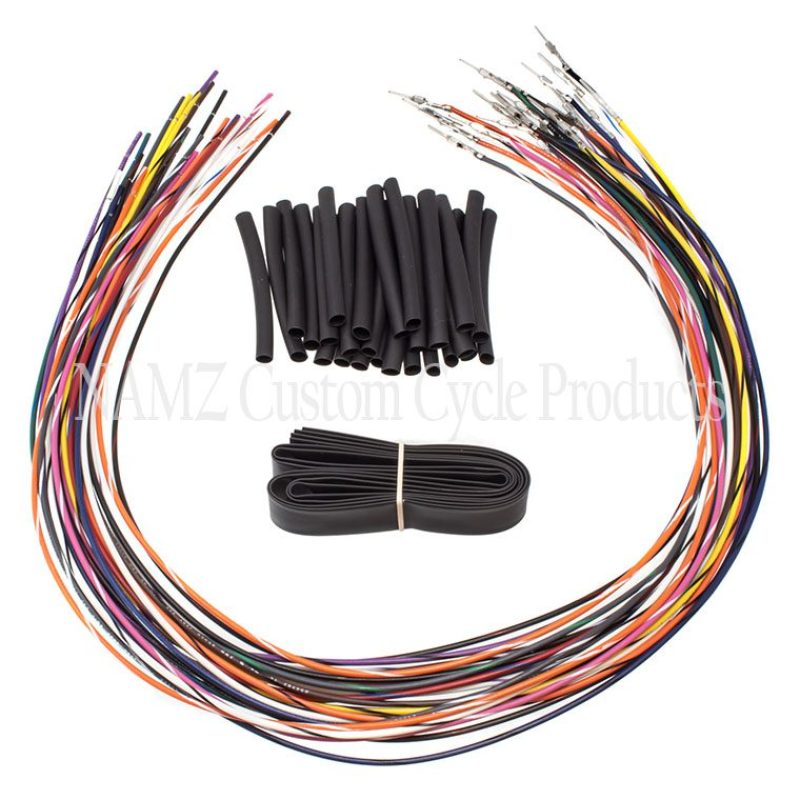 NAMZ 07-13 Baggers (Excl TBW) Handlebar Switch Wire Extensions 24in. (Cut & Solder/Max 20in. Apes) - Racecraft Industries