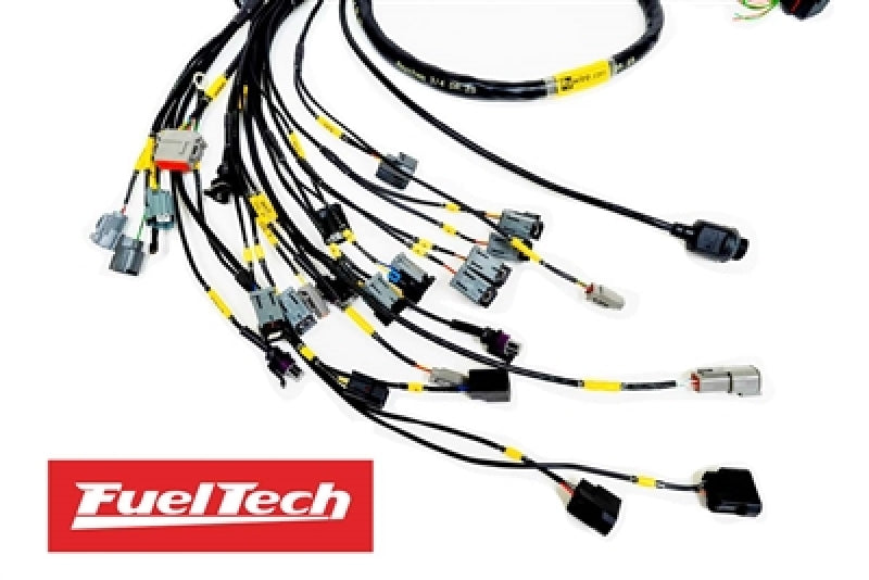 Rywire Honda K-Series (w/FuelTech 550 ECU) Eng Harness w/OBD2 Alt/EV14 Inj/AEM IAT/MAP (Adapter Req) - Racecraft Industries