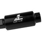 Aeromotive In-Line Fuel Filter 40-M Stainless Mesh Element ORB-10 Port (Bright-Dip Black) 2in. OD - Racecraft Industries