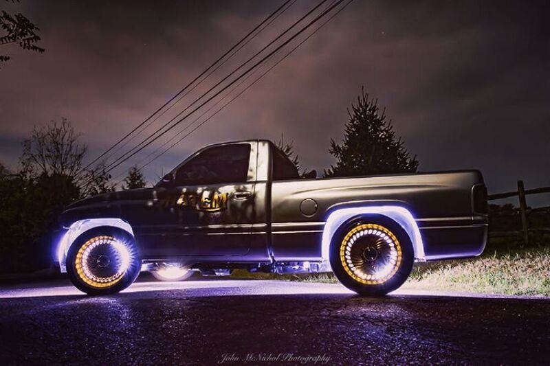 Oracle LED Illuminated Wheel Rings - Double LED - White SEE WARRANTY - Racecraft Industries