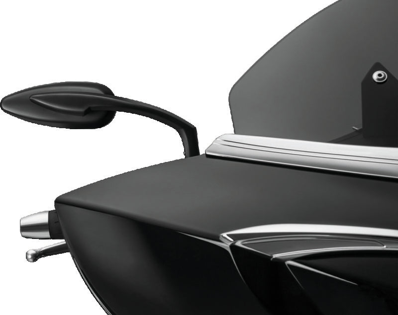 Kuryakyn Teardrop Mirrors Satin Black - Racecraft Industries