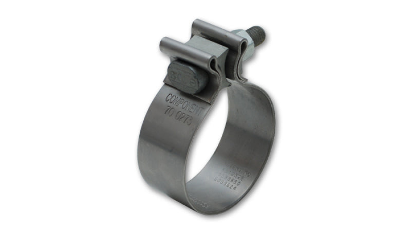 Vibrant SS Accuseal Exhaust Seal Clamp for 4in OD Tubing (1.25in wide band) - Racecraft Industries