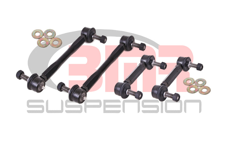 BMR 15-17 S550 Mustang Front and Rear Sway Bar End Link Kit - Black - Racecraft Industries