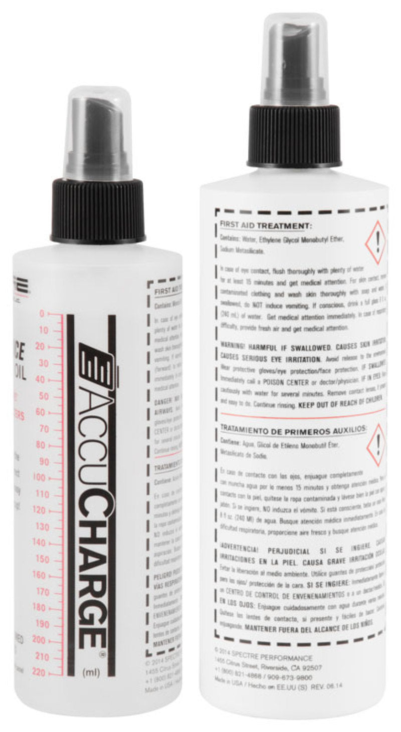 Spectre Accucharge Kit for HPR Filters - Clear - Racecraft Industries