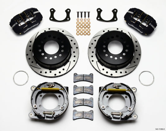 Wilwood Dynapro Low-Profile 11.00in P-Brake Kit Drilled New Big Ford 2.50in Offset - Racecraft Industries