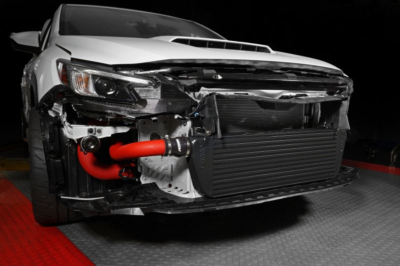 Perrin 22-23 Subaru WRX Front Mount Intercooler Kit (Red Tubes & Black Core) - Racecraft Industries