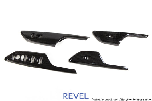 Revel GT Dry Carbon Window Switch Panels (FL/FR/RL/RR) 16-18 Honda Civic - 4 Pieces - Racecraft Industries
