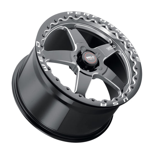 Weld S156 15x10 Ventura 6 Drag 6x139.7 ET38 BS7.00 Gloss BLK MIL DIA 106.1 - Racecraft Industries