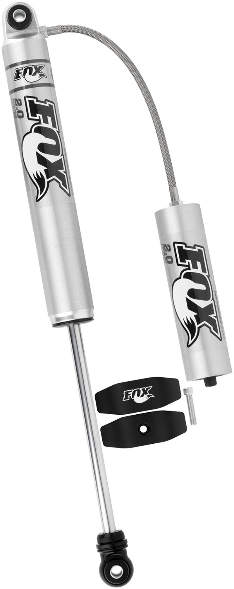 Fox 2.0 Performance Series 10.1in. Smooth Body R/R Shock Aluminum / Std Travel / Eyelet Ends - Black - Racecraft Industries
