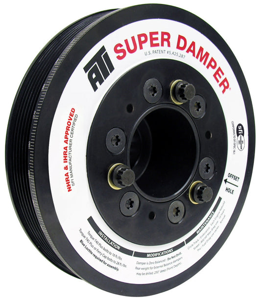 ATI Damper - 7.48in - Alum - 6 Grv - Dodge - 05-10 - 17 Per OD - Non VVT 6.1L/392/426 - 3 Ring - Racecraft Industries