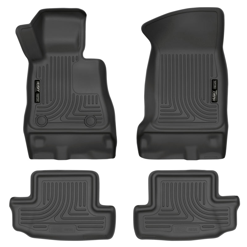 Husky Liners 16-17 Chevy Camaro WeatherBeater Front and Second Row Black Floor Liners - Racecraft Industries