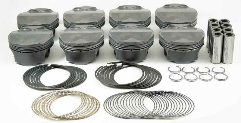 Mahle MS Piston Set SBF 304ci 3.640in Bore 3.65in Stroke 5.933in Rod .866 Pin 3cc 11.3 CR Set of 8 - Racecraft Industries