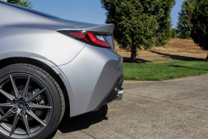 Perrin 2022 BRZ/GR86 Axle Back Exhaust SS (Single Side Exit w/Helmholtz Chamber) - Racecraft Industries