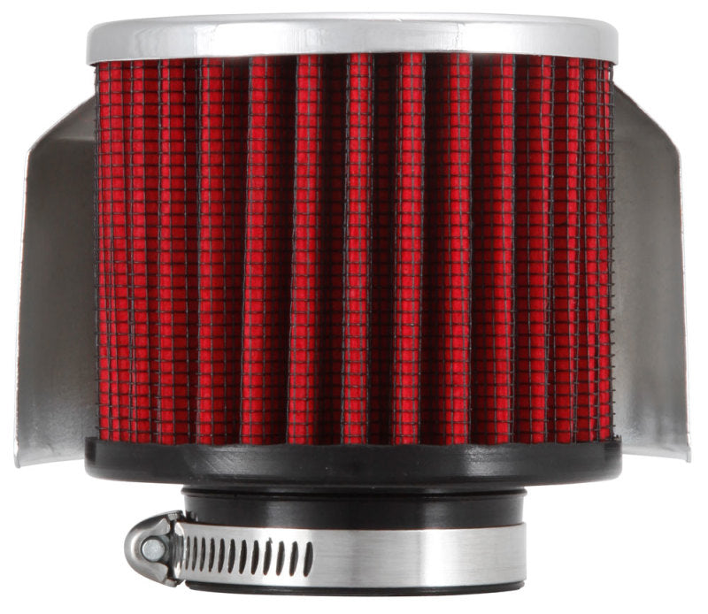 K&N 1.5in Flange ID x 3in OD x 2.5in Height Clamp On Crankcase Vent Filter - Racecraft Industries