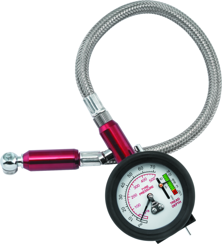 BikeMaster Tire Gauge 2-1 0-60 PSI - Racecraft Industries