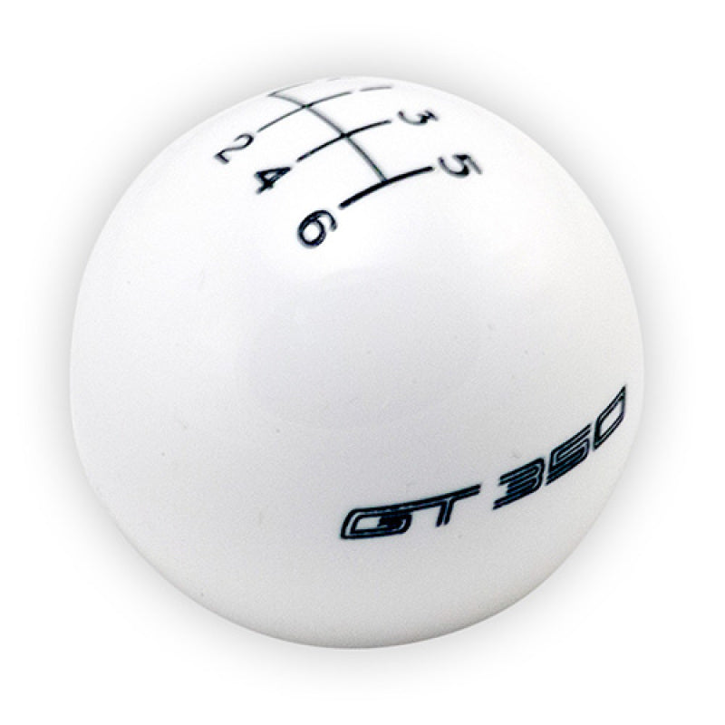Ford Racing 15-19 Mustang GT350 White 6-Speed Shift Knob - Racecraft Industries