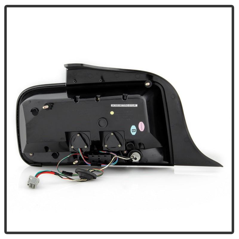 Spyder 05-09 Ford Mustang (White Light Bar) LED Tail Lights - Black ALT-YD-FM05V3-LED-BK - Racecraft Industries
