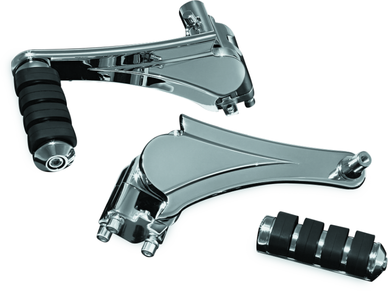 Kuryakyn Adjustable Passenger Pegs With ISO Small Pegs Chrome - Racecraft Industries