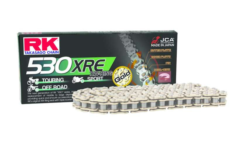 RK Chain GB530XRE-116L XW-Ring - Gold - Racecraft Industries
