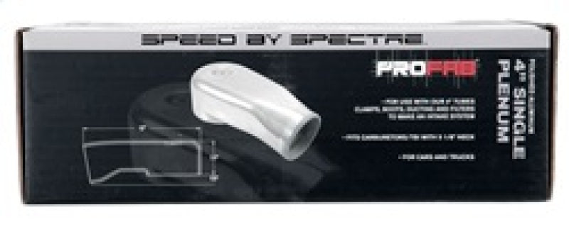 Spectre Plenum 4in. OD x 9in. (Air Cleaner to Stud Inlet) - Single - Racecraft Industries
