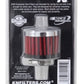 K&N 0.625 inch ID 2 inch OD 1.5 inch H Clamp On Crankcase Vent Filter - Racecraft Industries