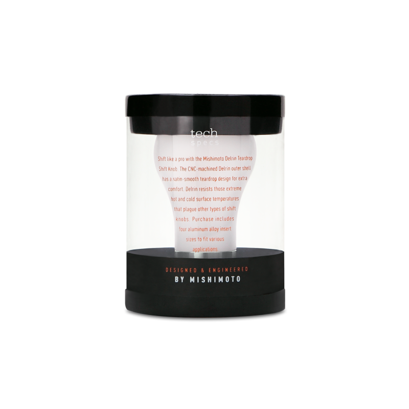 Mishimoto Teardrop Shift Knob - White - Racecraft Industries