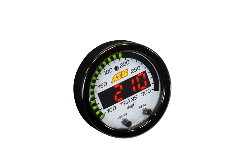 AEM X-Series Temperature 100-300F Gauge Kit (ONLY Black Bezel and Water Temp. Faceplate) - Racecraft Industries