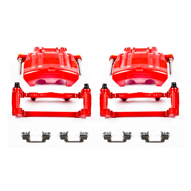 Power Stop 2012 Chrysler 300 Front Red Calipers w/Brackets - Pair - Racecraft Industries