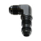 Vibrant -10AN Bulkhead Adapter 90 Degree Elbow Fitting - Anodized Black Only - Racecraft Industries
