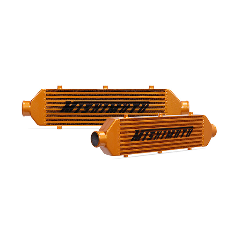 Mishimoto Universal Gold Z Line Intercooler Overall Size: 28x8x3 Core Size: 21x6x2.5 Inlet / Outlet - Racecraft Industries