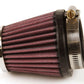 K&N Universal Chrome Filter 1 15/16 inch FLG / 3 inch Base / 2 inch Top / 3 inch Height - Racecraft Industries