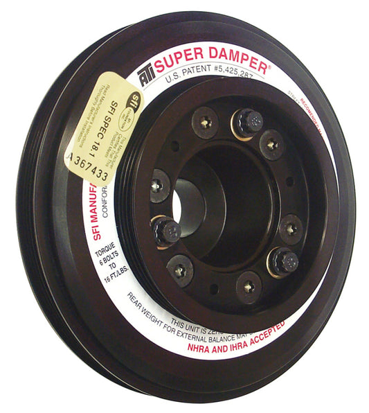 ATI Damper - 7.45in - Alum - (3) 4 Grv - Nissan RB26 R32 - 1000 HP - 2 Ring - 1Pc - Racecraft Industries