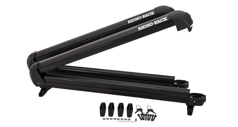 Rhino-Rack Universal Ski/Snowboard Carrier - Fits 6 Pairs of Skis or 4 Snowboards - Black - Racecraft Industries