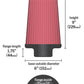 K&N Universal Rubber Filter 3 1/2inch ID FLG / 6inch Base / 4-5/8inch Top / 9inch Height - Racecraft Industries