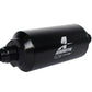 Aeromotive In-Line Filter - AN-08 size Male - 10 Micron Microglass Element - Bright-Dip Black - Racecraft Industries