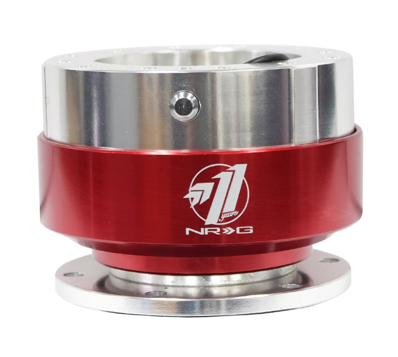NRG Quick Release - Silver Body/ Red Chrome Ring - Racecraft Industries