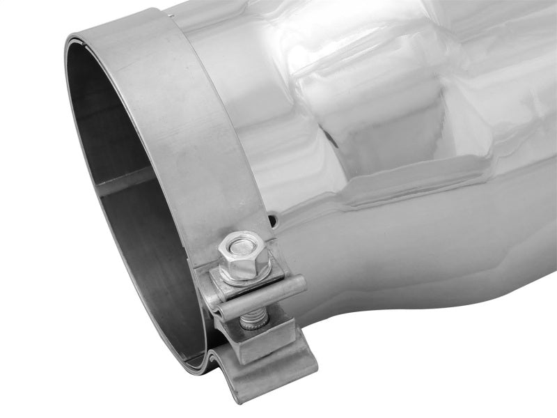 aFe Diesel Exhaust Tip Bolt On Black 5in Inlet x 7in Outlet x 12in - Right - Racecraft Industries