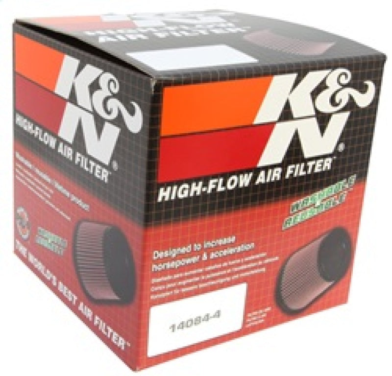 K&N Universal Rubber Filter 4.5in Flange ID / 5.875in Base OD / 5.125in Top OD / 5in Height - Racecraft Industries