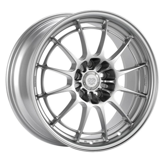 Enkei NT03+M 18x8.5 5x114.3 38mm Offset 72.6mm Bore Silver Wheel G35/350z - Racecraft Industries