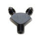 Vibrant -3AN x -3AN x 1/8in NPT Y-Adapter Fitting - Aluminum - Racecraft Industries