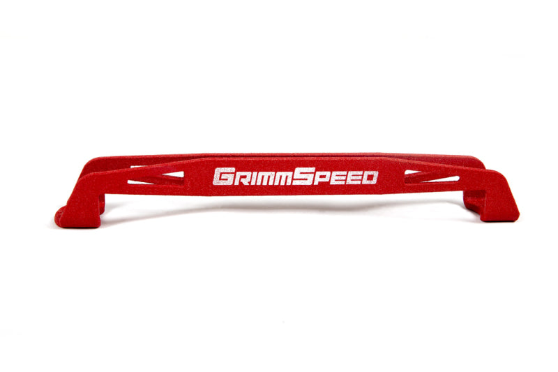 GrimmSpeed 08-18 Subaru WRX/STI Lightweight Battery Tie Down - Red - Racecraft Industries