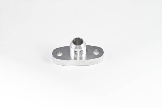 Torque Solution Billet Oil Drain Flange w/ Integrated -10 Flare: Universal T3/T4 & PTE Turbos - Racecraft Industries