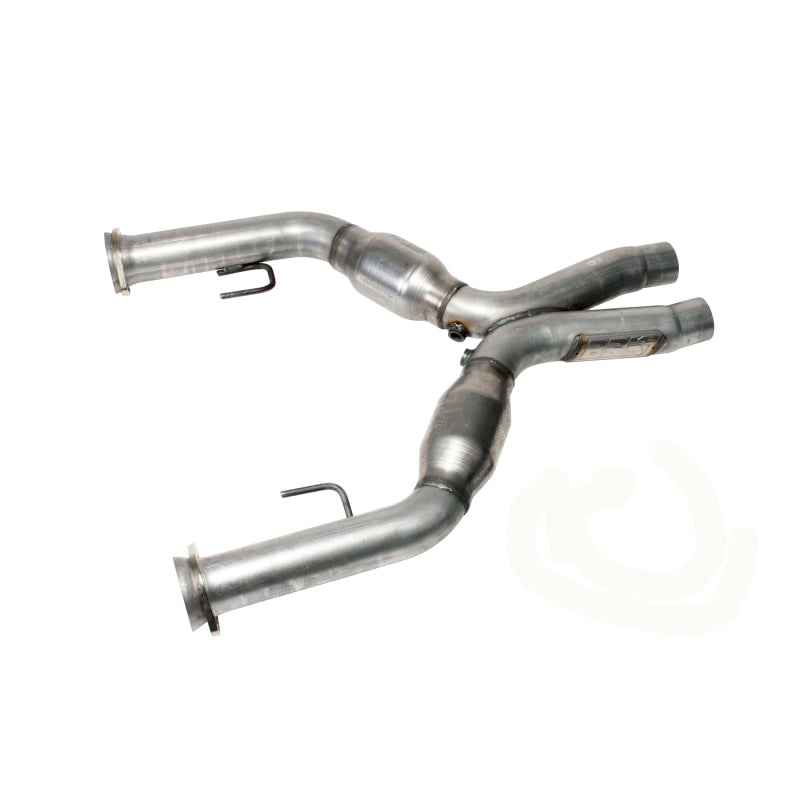 BBK 05-10 Mustang 4.6 Short Mid X Pipe With Catalytic Converters 2-3/4 For BBK Long Tube Headers - Racecraft Industries