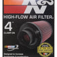 K&N Universal Air Filter (4in. Flange / 6in. Base OD / 4-5/8in. Top OD / 6in. Height) - Racecraft Industries