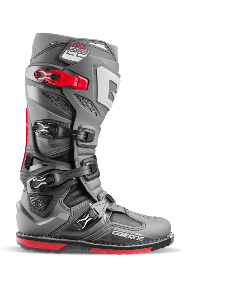Gaerne SG22 Boot Anthracite/ Black/Red Size - 10 - Racecraft Industries