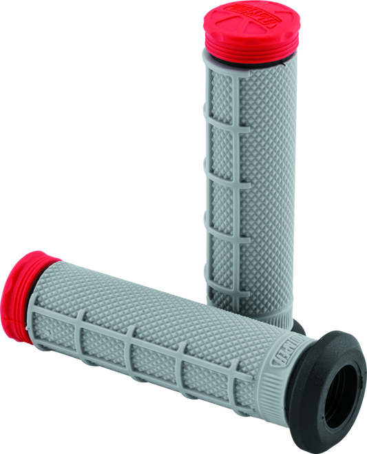 ProTaper Tri Density ATV 1/2 Waffle Grips - Red - Racecraft Industries