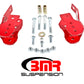 BMR 05-14 S197 Mustang Bolt-On Control Arm Relocation Brackets - Red - Racecraft Industries